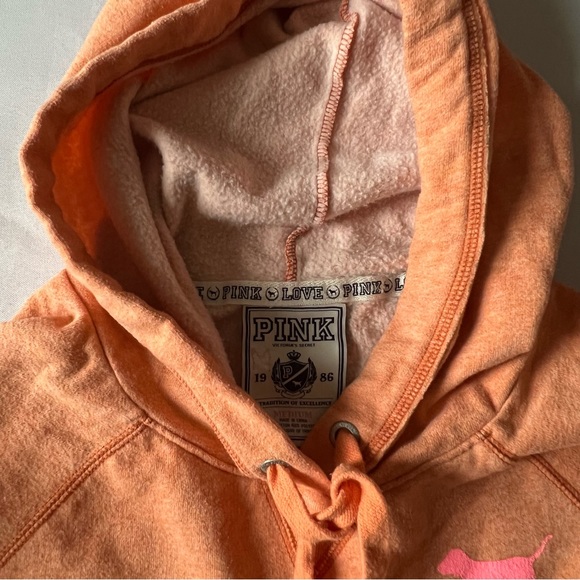 PINK | Victoria Secret | Tangerine Color | Heart & Peace Symbol | Size M - Picture 3 of 3